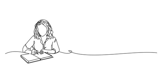 Continuous one line drawing businessman and woman having a discussion. Business activities concept. Single line draw design vector graphic illustration.Hand drawn one line vector