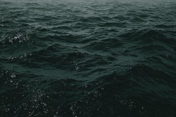 Dark, moody ocean waves