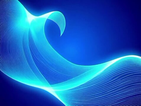 abstract blue wave background