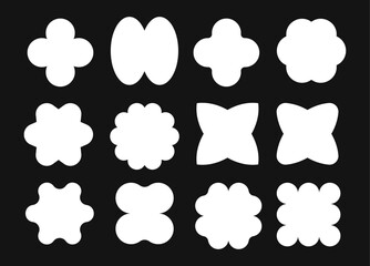 Abstract Wavy and Star-Shaped Silhouettes Collection