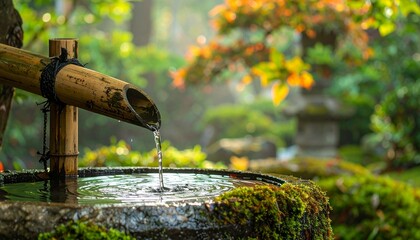 bamboo water fountain