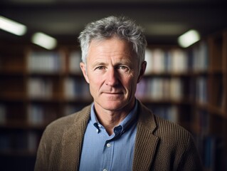 A man with grey hair