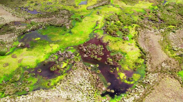Paisajes colombianos de los paramos, laguna de Tota y monta&ntilde;as
