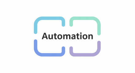 AI Technology Flat Icon Minimal Vector Illustration of Automation 