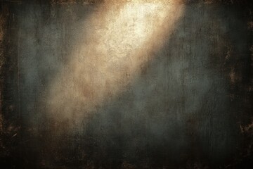 dark textured wall with worn and weathered surface illuminated by a soft beam of light creating a moody and dramatic atmosphere