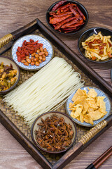 Luosifen Rice Noodles Ingredients Guangxi Specialty