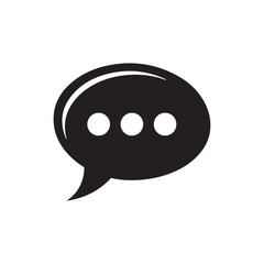 Fototapeta premium chatting icon or logo isolated sign symbol vector illustration - high quality black style vector icons on white back ground
