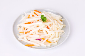 Shredded Bamboo Shoots Cold Appetizer in Dish
