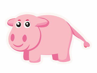 pink pig cartoon
