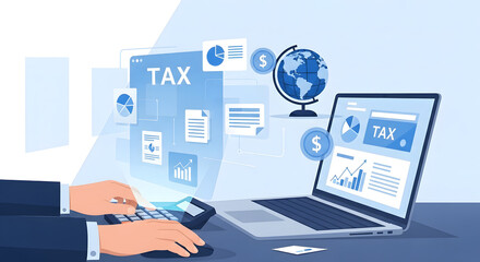 Financial accounting and online tax preparation