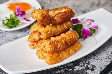 Golden Fried Chinese Crullers Crispy Breakfast Snack