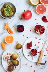 Assorted Fresh Fruits Colorful Healthy Selection