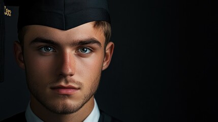 Obraz premium Young man in formal attire portrait