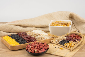 Mixed Grains and Beans Healthy Food Selection