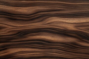 Obraz premium close-up of natural wood grain texture with dark and light brown wavy lines creating a rich organic pattern