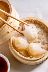 Crystal Shrimp Dumplings Dim Sum Cantonese Breakfast