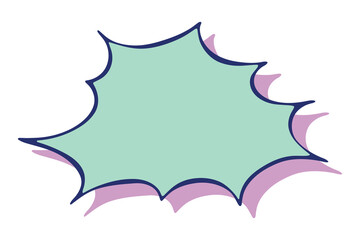 Hand drawn speech bubble Blank empty message box Textbox frame for banners, price tags, stickers, design