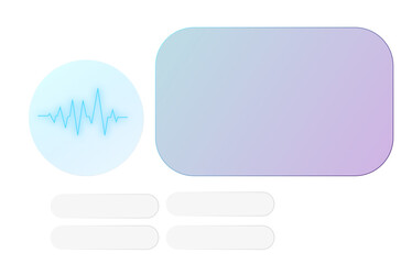Abstract UI/UX Design with Liquid Glass Elements: A Modern Digital Interface Background with Translucent Cards, Glowing Edges, and Soft Blob Gradients for a Tech Dashboard or Mobile Application.