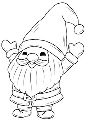 line santa claus christmas