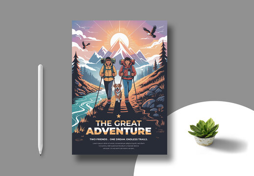 Adventure Flyer Template Layout