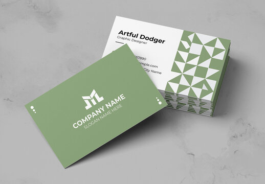 Business Card Template Layout