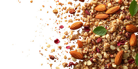 Abstract image of mixed grains and legumes