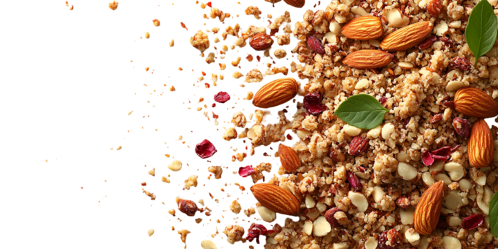 Abstract image of mixed grains and legumes