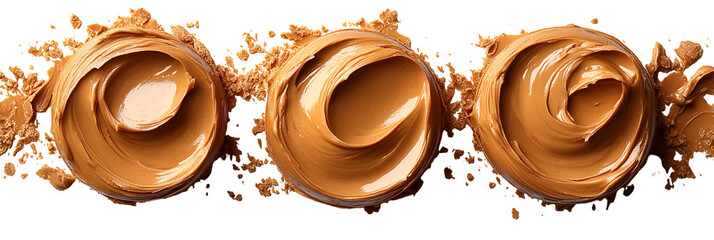 Abstract light brown interconnected shapes design graphic