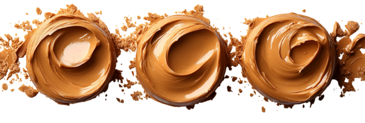 Abstract light brown interconnected shapes design graphic