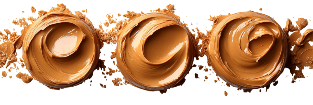 Abstract light brown interconnected shapes design graphic