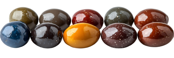 Abstract multicolored blurred round shapes background