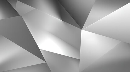 Obraz premium Abstract geometric pattern in monochrome tones featuring sharp angles and smooth transitions for modern design projects