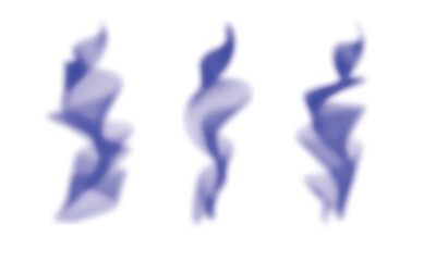 Vector art of abstract blue smoke with a blurred effect