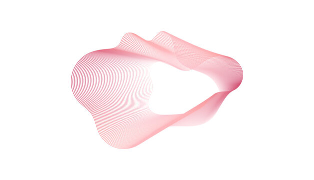 Abstract technology line wave vector with flowing digital curves and futuristic gradient design. Perfect for backgrounds, web, presentations, and modern tech visuals