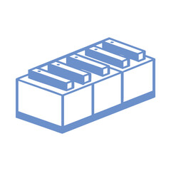 Blue Isometric Typography for News Branding