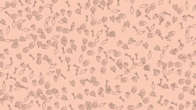 Scattered pattern of stylized eyes, bones, and leaves. Suitable for halloweenthemed designs, spooky projects, or mystical concepts.