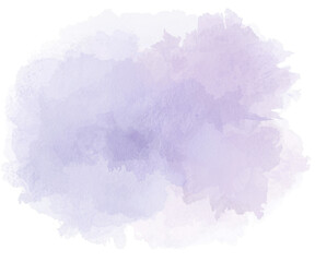 Abstract watercolor spot in pastel lilac hues, providing a soft and delicate touch perfect