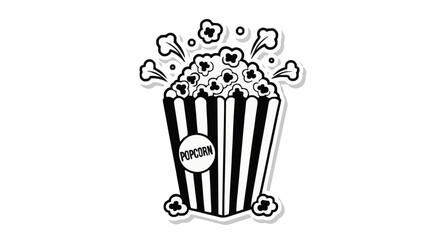 Popcorn bucket with popcorn