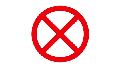 Obraz premium A red circle with a red 