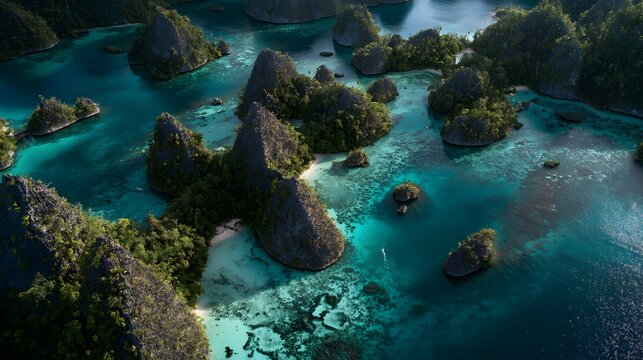 Piaynemo's Azure Maze - Aerial View