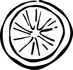 Hand Drawn Lemon, Whimsical Wedding Food Illustration