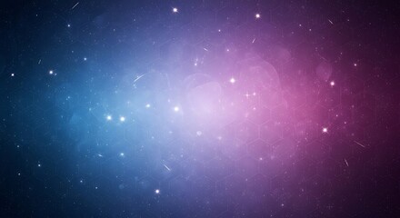 Magical Starry Night Sky with Nebula and Galaxy Background