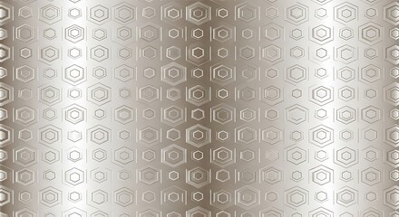 Metallic Hexagon Pattern Background for Modern Technology and Design