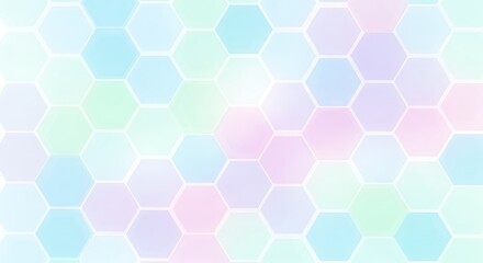 Pastel Hexagon Background with Soft Colors Perfect for Modern Design