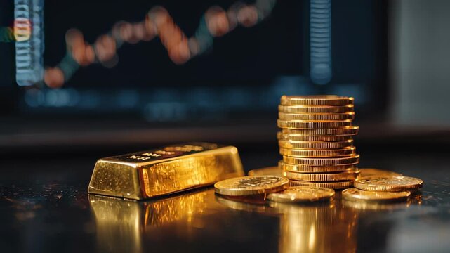 Strategic gold mining investments and stock market trends. Analyzing precious metal assets for robust financial growth and future wealth creation opportunities