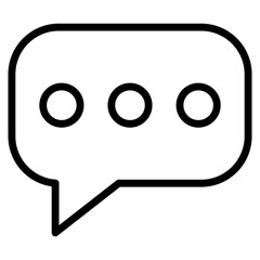 Chat Bubble  Icon Element For Design