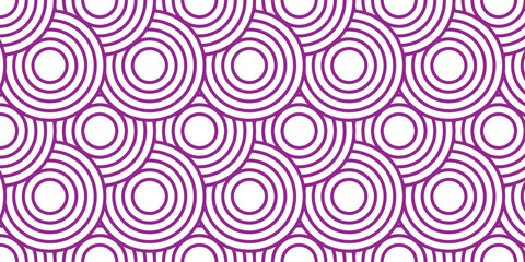 seamless purple retro swirl circle fabric overlapping element decorative texture white background	