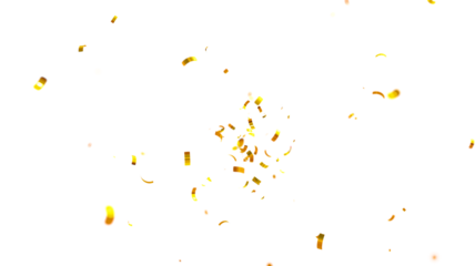 Multicolor confetti abstract background, Realistic Confetti on transparent PNG Festive decorative tinsel element for design. Colorful confetti explosion isolated on transparent background. 3D Confeti