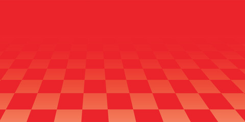 Red and white lattice vector illustration alternating into square shape medium size.