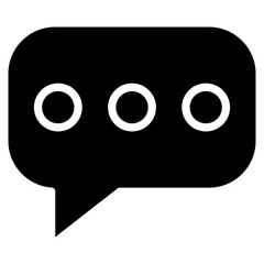 Chat Bubble  Icon Element For Design